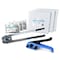 Idl Packaging Plastic Strapping Kit, 1/2 in W, 0.028 in Thick, 600 ft L, 760 lb Break BM.PSK.12.600 - alternate 1